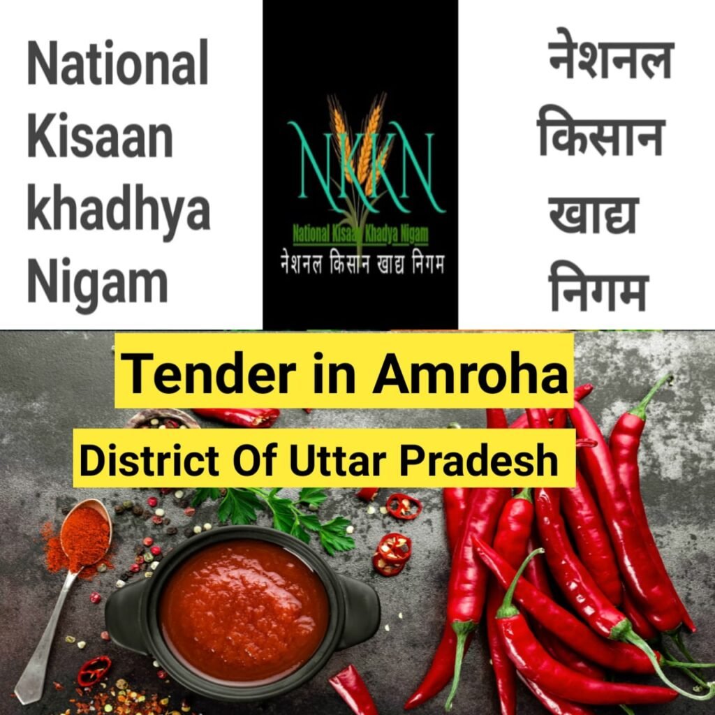 Tender in National Kisaan Khadya Nigam Amroha District of Uttar Pradesh Unit