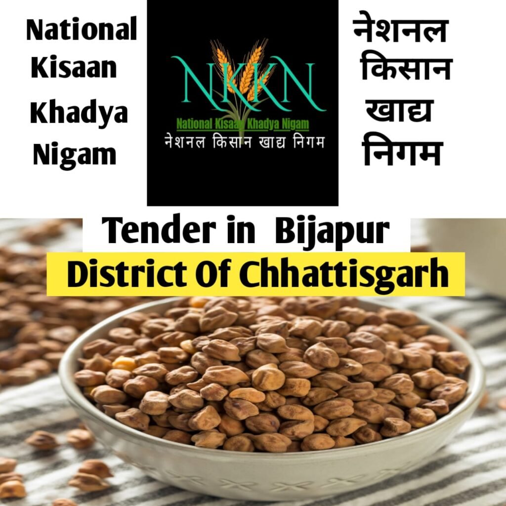 Tender in National Kisaan Khadya Nigam District Bijapur of Chhattisgarh Unit